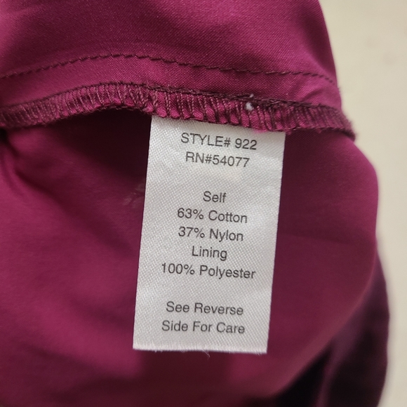 CABI Burghandy Lace Frolic Skirt size 6 - Picture 10 of 10